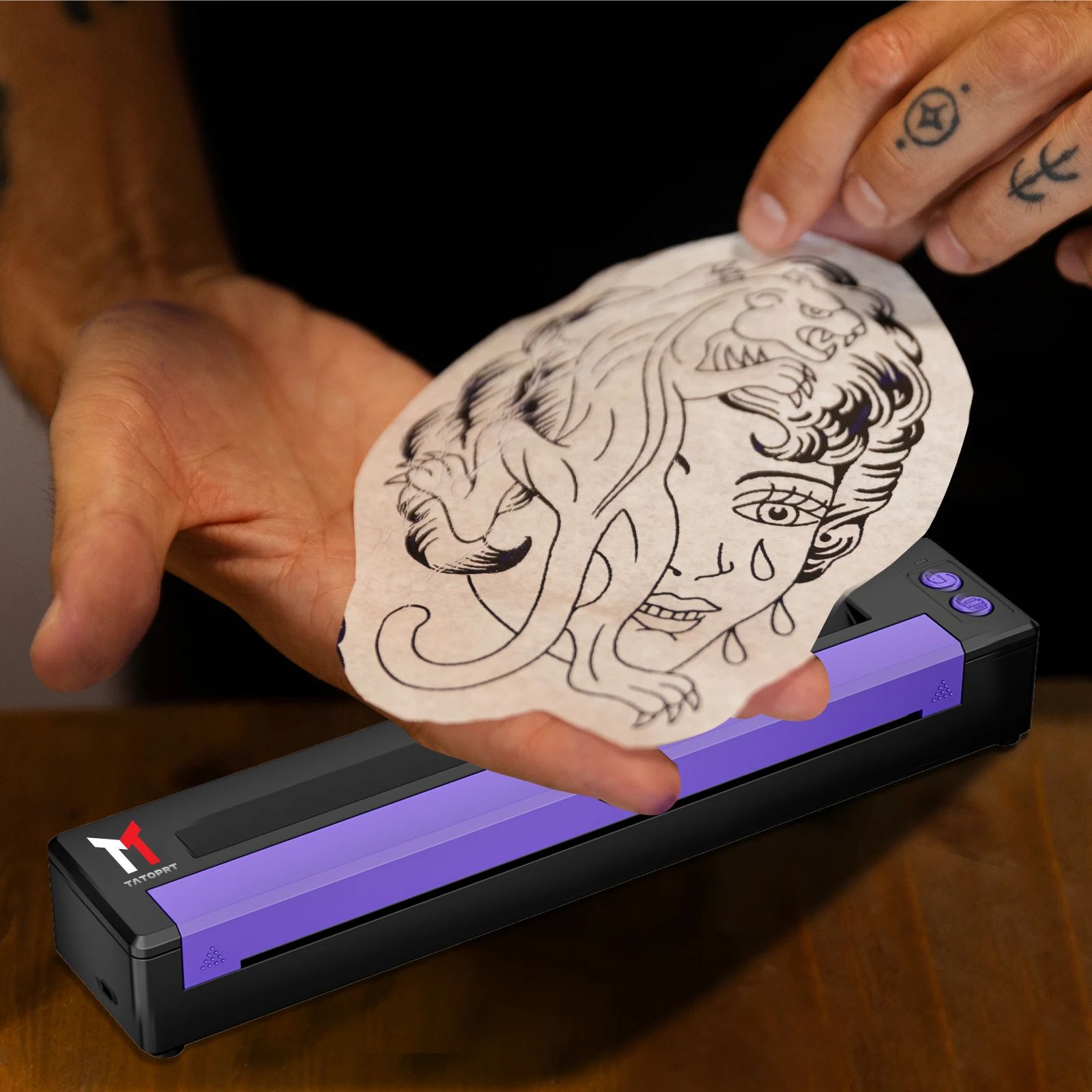 MHT-P19-принтер для переноса татуировок автоматическая быстрая печать беспроводной