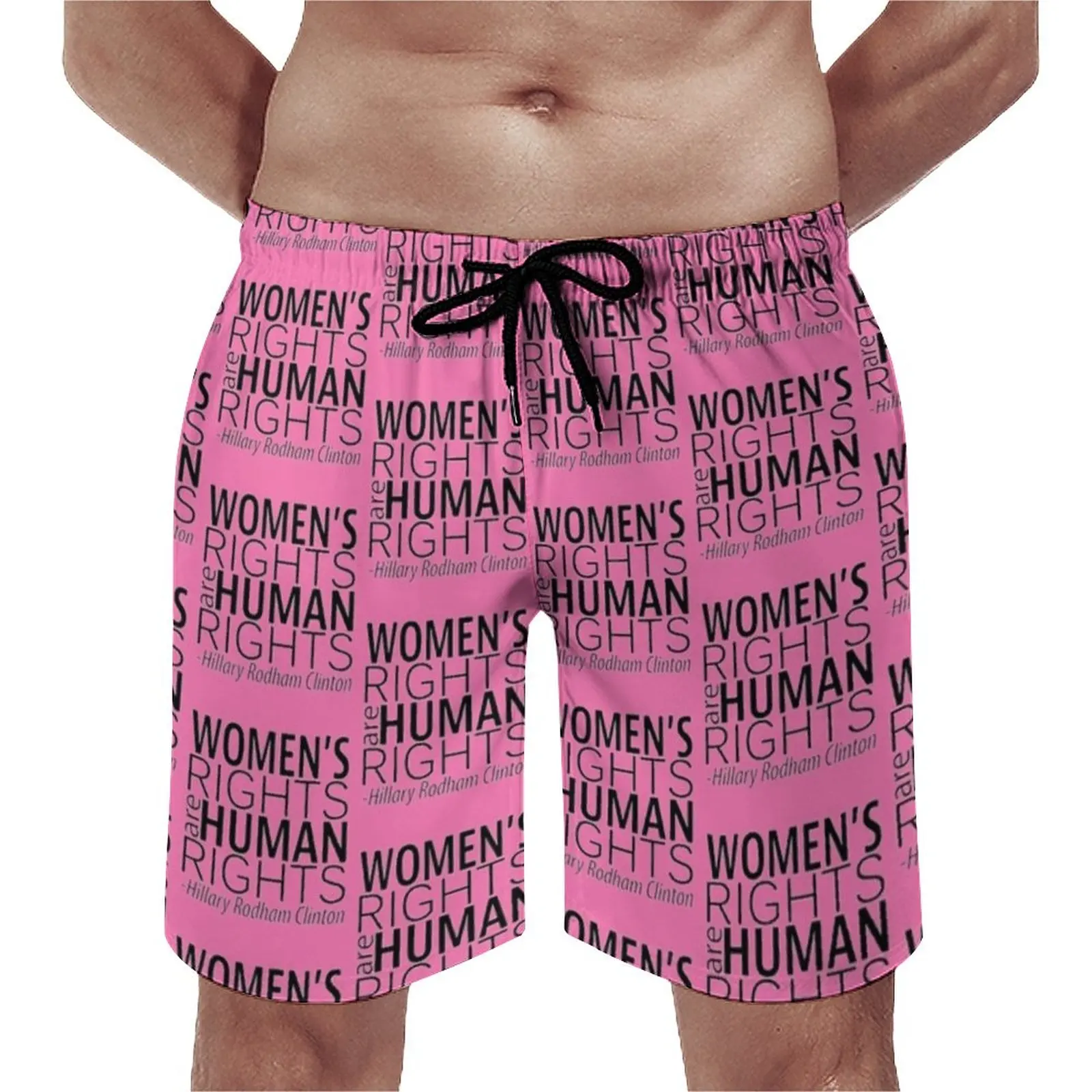 

Womens Rights Board Shorts Letter Print Cute Hawaii Beach Shorts Men Design Sportswear Quick Drying Swim Trunks Gift