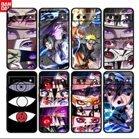 naruto sharingan hot anime for google pixel 6 6a 6pro 5 5a 4 4a xl 5g black soft phone case silicone cover fundas coque capa