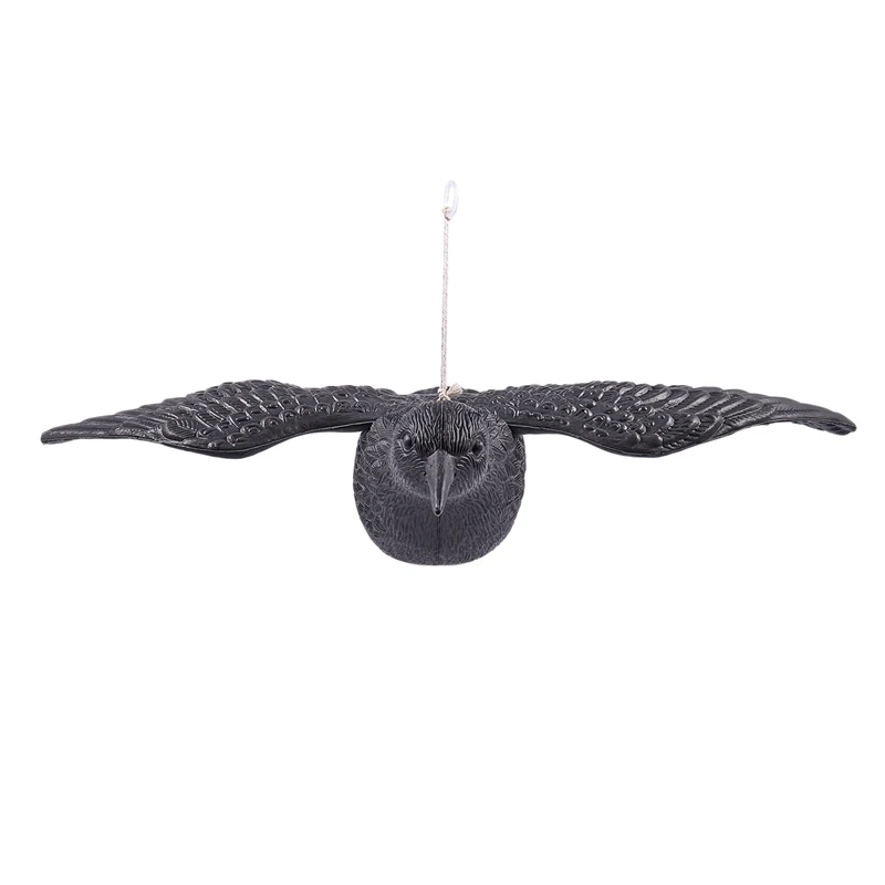

2X Hunting Decoys Black Birds Crow Garden Bird Caller Deter Scarer Scarecrow Mice Pest Control Deterrent Repeller