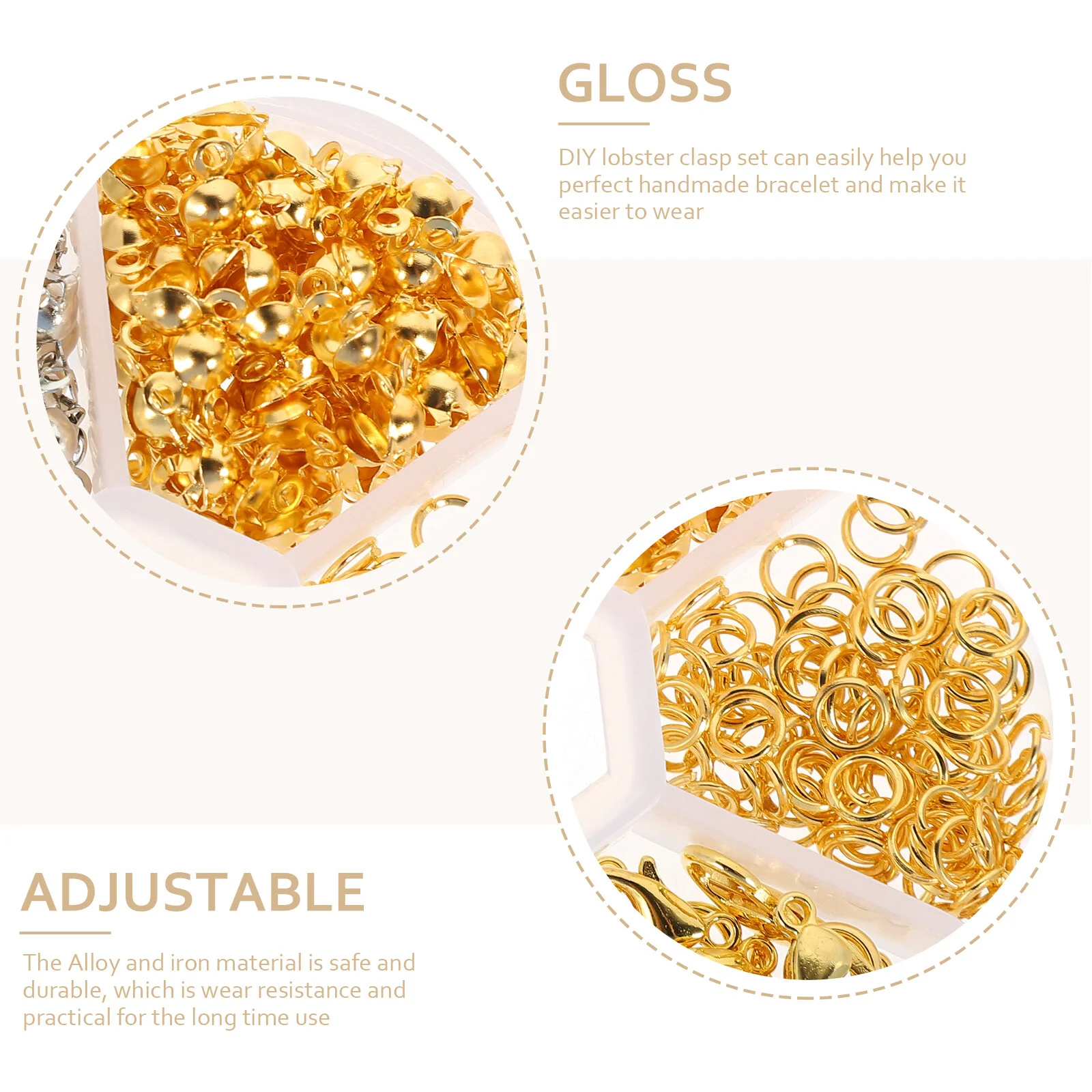 Bracelet Connection Accessories DIY Lobster Clasp Set Handmade Jewelry Material Wire Crimping Tool Self Iron Tools Decorating