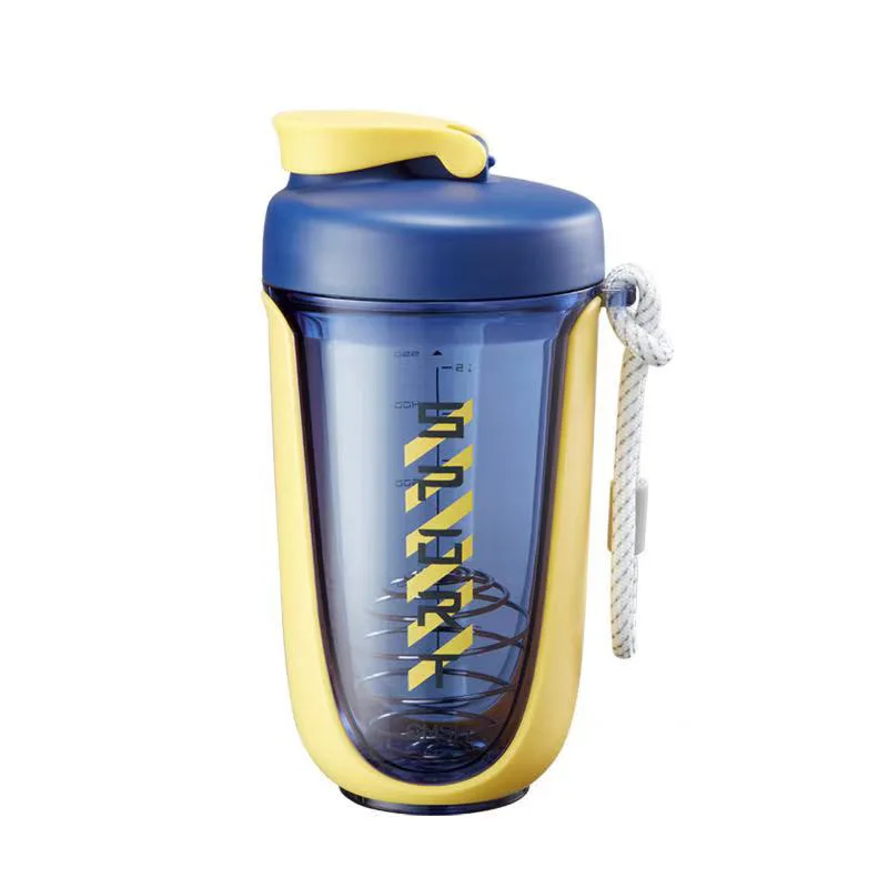 

590ML Coffee Cup Men Women Shake Sports Water Bottle High Temperature Cup Portable Rope High Quality Tritan Bottle Gift Mug