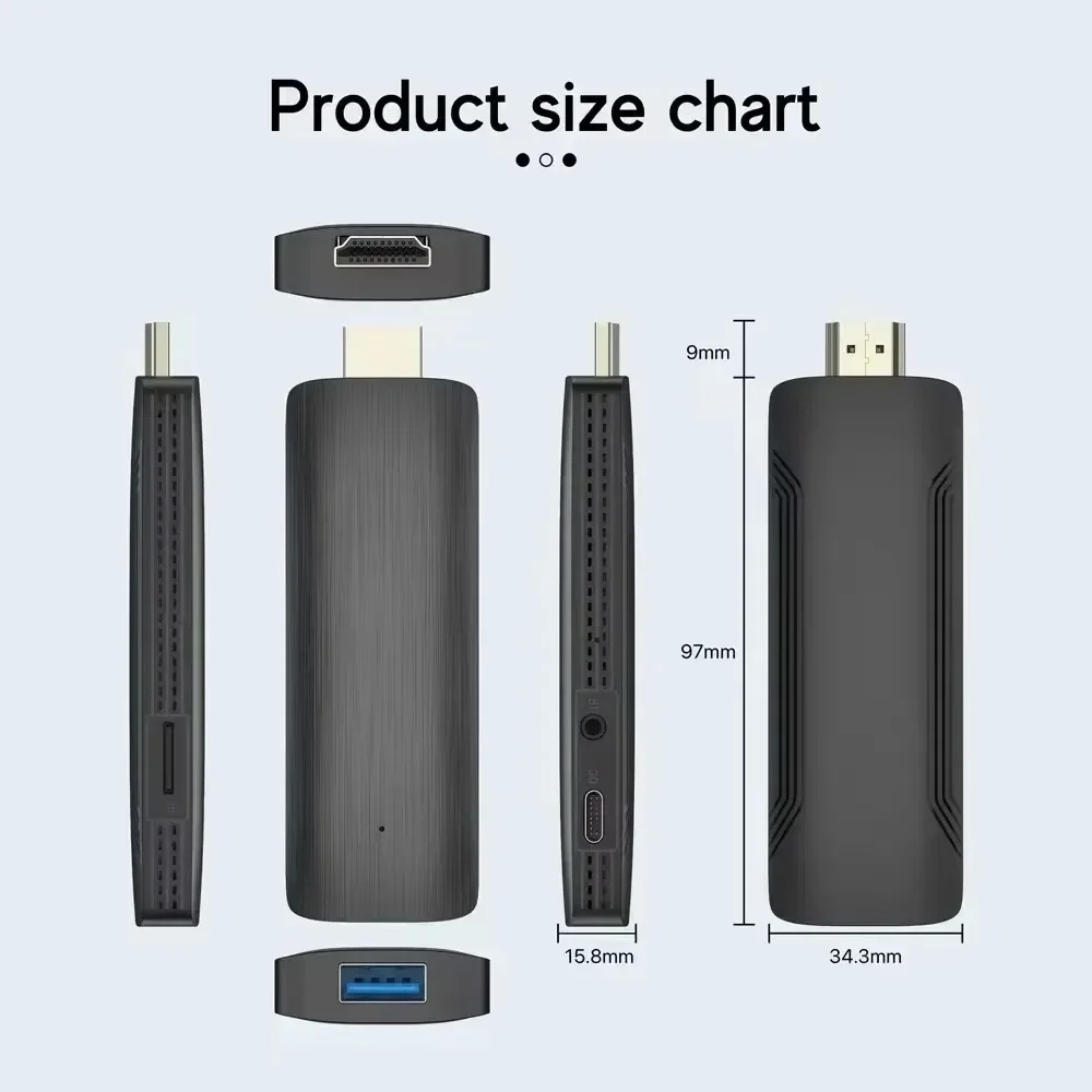H313 TV Stick HDR Set Top OS 4K 1080P WiFi 6 2.4/5.8G Android 10 Smart Sticks для Google YouTube NETFLIX Сетевой медиаплеер