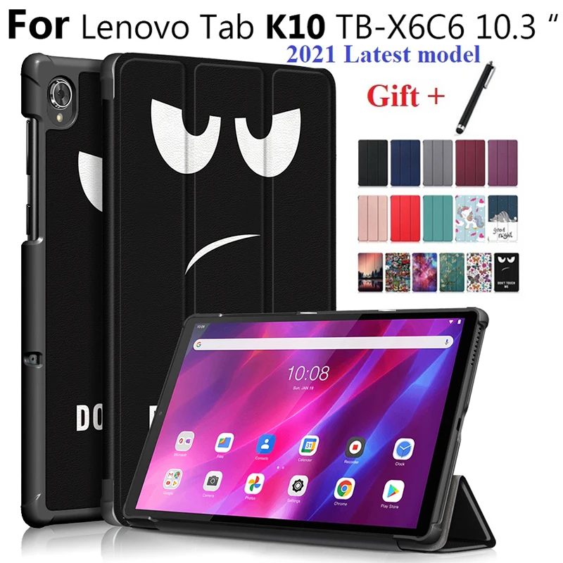 

Tablet Case for Lenovo Tab K10 10.3 inch 2021 TB X6C6X TB-X6C6F Tablet Painted Shell For Lenovo Tab K 10 K10 2021 Cover with pen