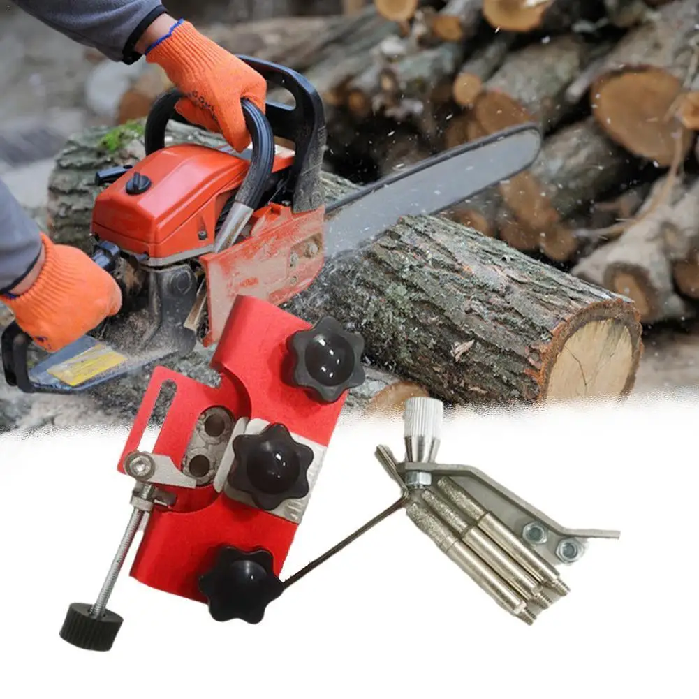 

Chainsaw Sharpener For Woodworking With 3 Grinder Heads Easy Portable Sharpener Grinder Tool Chainsaw Sharpening Drill Sharpener