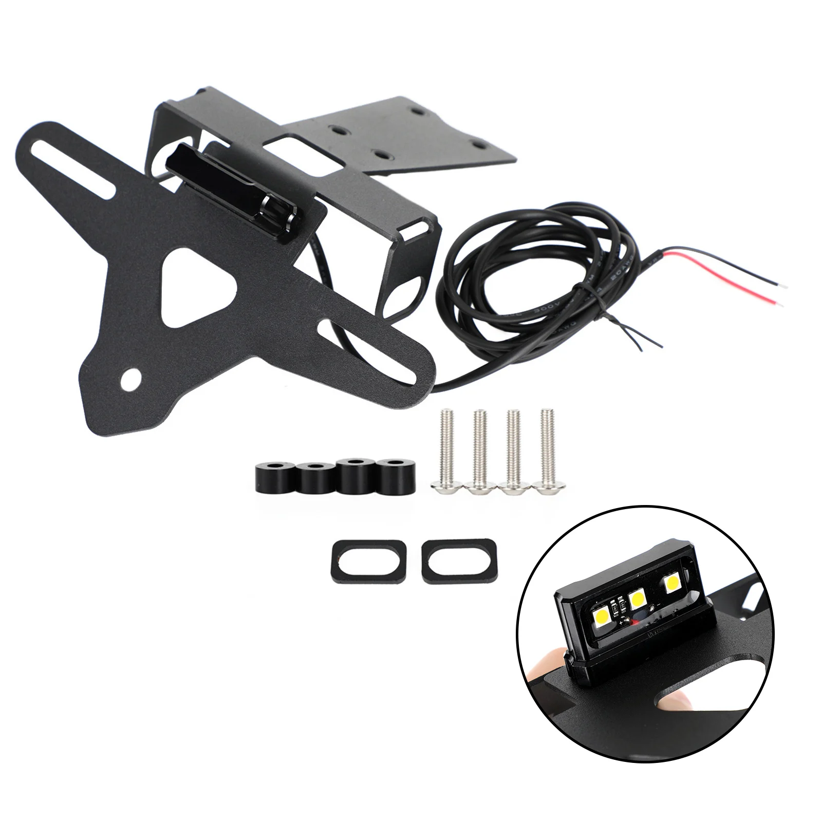 

Areyourshop Motorcycle License Plate Holder Frame Bracket fit for HONDA CBR500R 2019-2021