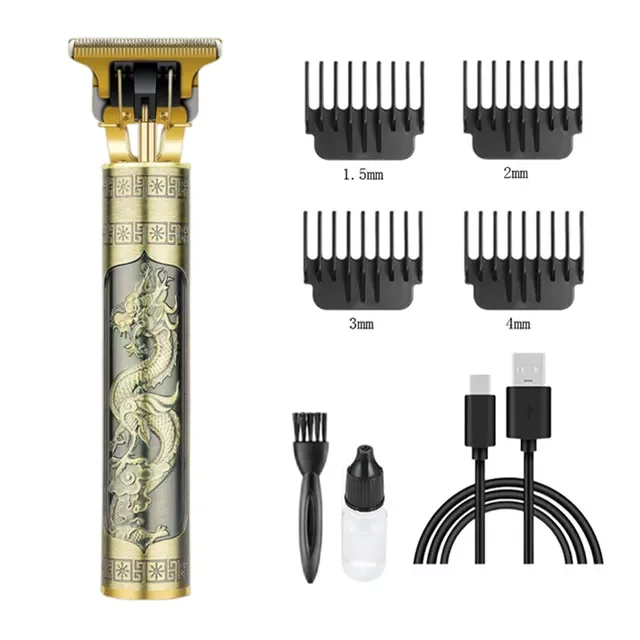 

Clipper Clippers New Men's Retro T9 Style Buddha Head Carving Oil Head Scissors