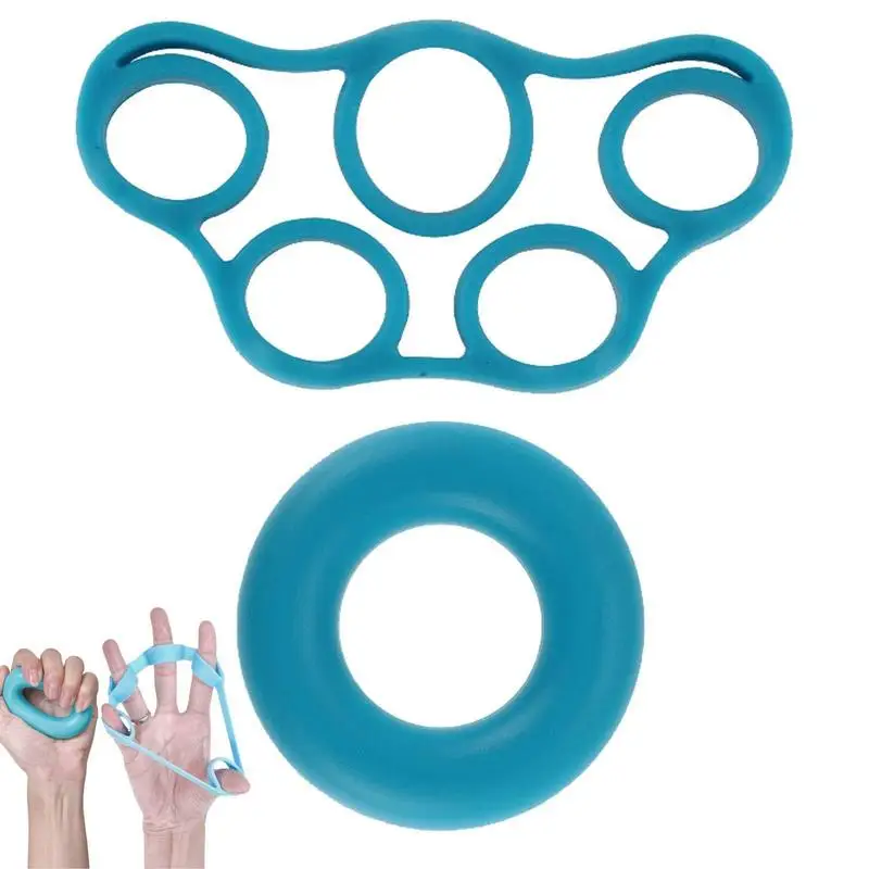 

Finger Strengthene Silicone Finger Trainer Grip Strength Puller Fitness Equipment Set For Wrist Hand Dropship