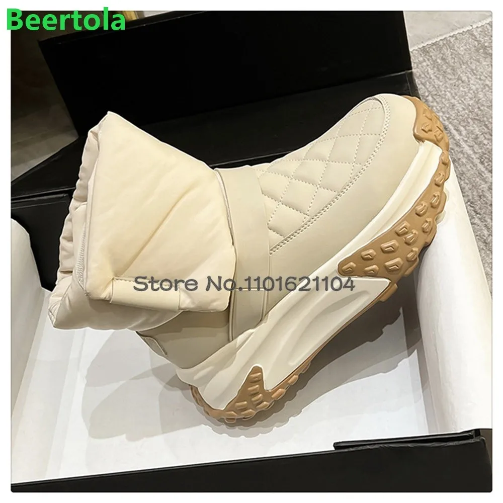 Женские зимние ботинки на толстой подошве новинка зимы 2024 спортивные в