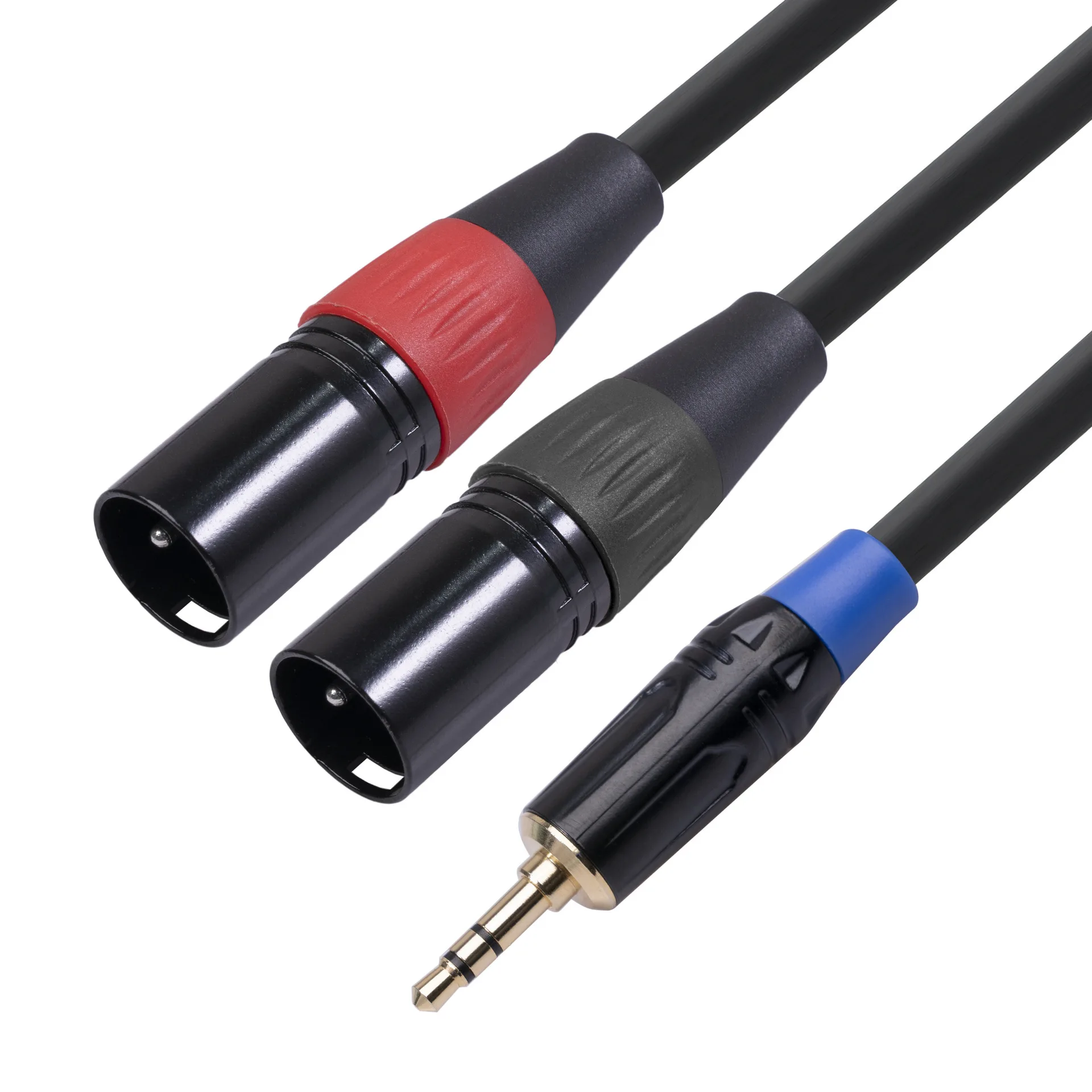 Gold-plated head Stereo 3.5 RPM dual Canon XLR Balanced male mobile phone computer mixer power amplifier audio cable