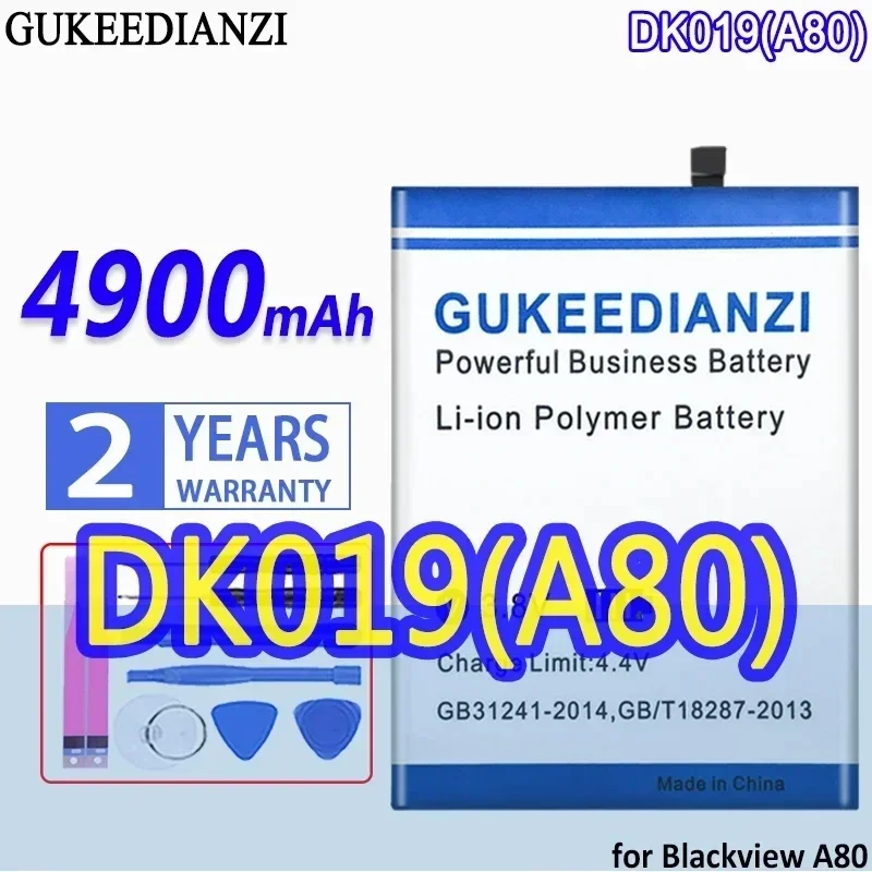 Аккумулятор GUKEEDIANZI DK019 емкостью 4900 мАч для Blackview A80