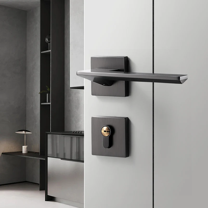 

Дверная ручка SORWDUERM с ключом, внутренняя конфиденциальность, дверные рычаги, замок для спальни и ванной, цинковый сплав