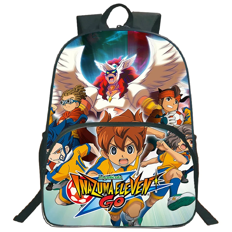 Фото Рюкзак Inazuma Eleven Go, детский школьный рюкзак в стиле аниме, большой вместительный рюкзак для мальчиков и девочек, рюкзак для начальной школы, дорожная сумка для книг №3