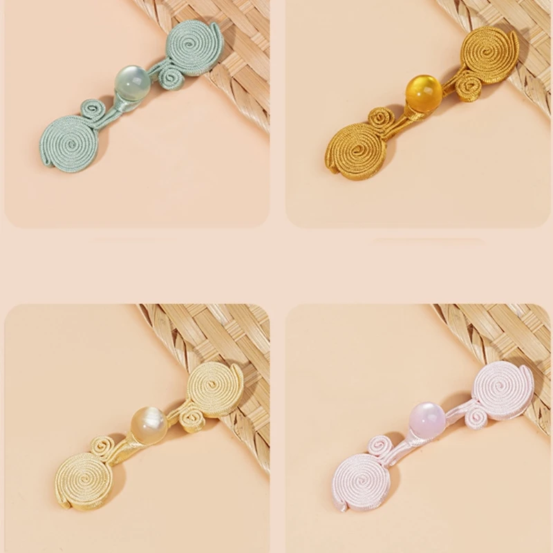 Изысканные пуговицы ручной работы из полиэстера в форме китайского узла для