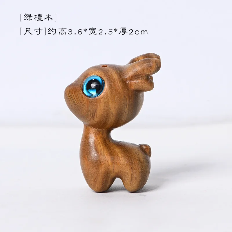 

Деревянные милые мультяшные украшения с оленем, миниатюрная фигурка, домашний декор, брелок для ключей «сделай сам», аксессуары, подарки на день рождения, сувениры