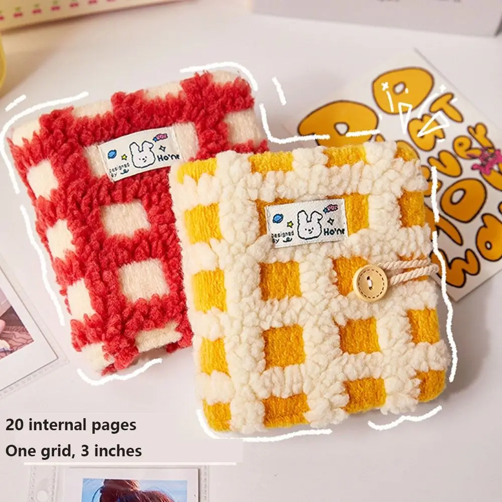 Плюшевый фотоальбом с отрывными листами переплет INS 3-дюймовая коллекция