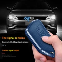car key cover for vw volkswagen id 3 id 4 golf 8 mk8 2020 skoda octavia smart keyless remote control cases keychain holder