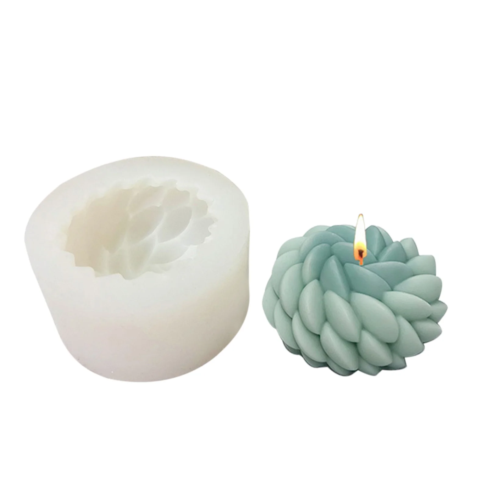 

Силиконовая форма для суккулентов, 3D цветочные формы для помадки, 3D формы для цветов для конфет, шоколада, ручной работы, свечи, воска, плавко...