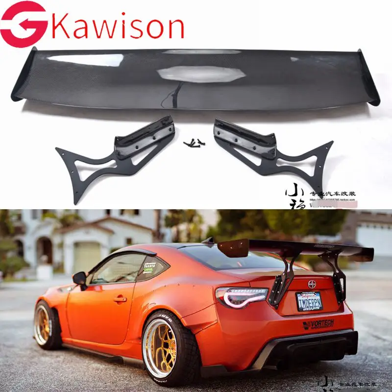 

carbon fiber Unpainted black Fiberglass Material G Style GT 86 BRZ Rear Trunk wing spoiler For Subaru BRZ Toyota 86 GT86