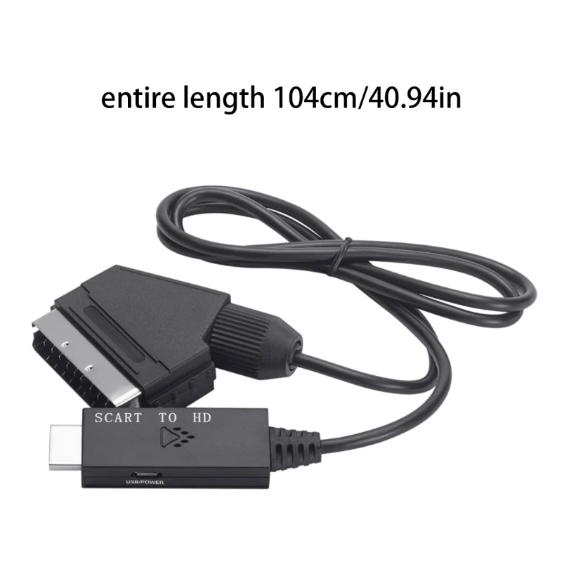 Функциональный кабель-конвертер совместимый с Scart-HDMI. Отличный точный