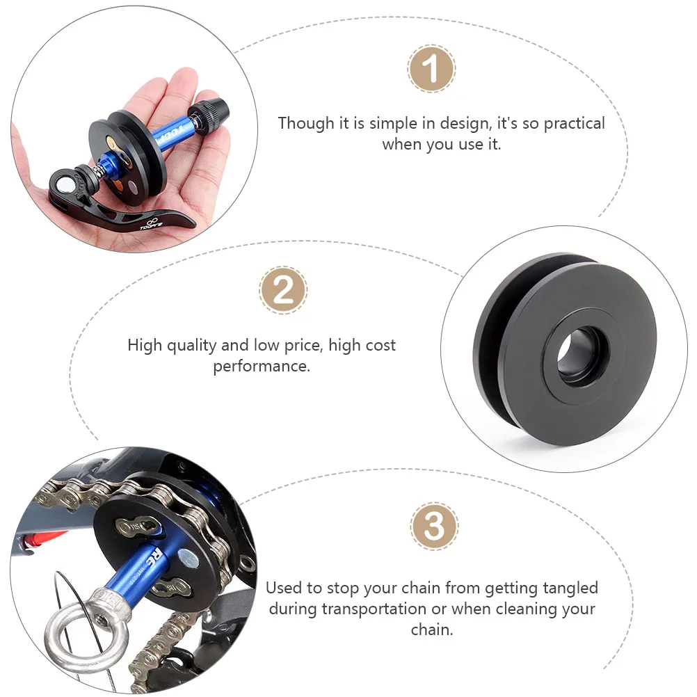 Фиксатор цепи Держатель колеса велосипеда дорожного стопора Аксессуары Keeper