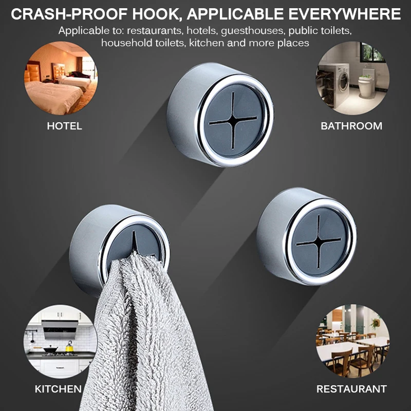 

Wall Mounted Self Adhesive Cloth Tea Towel Rack Holder Multifunction Nordic Minimalist Style Punch Free Towel Holder 4pcs