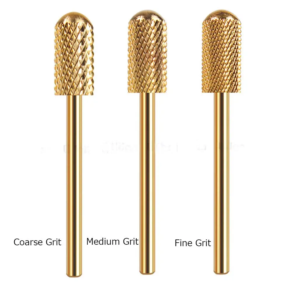 

2.35mm Tungsten Carbide Nail Drill Bits Pro Coarse Medium Fine Grit Manicure Drill Bit, Electric Nail File Accessories