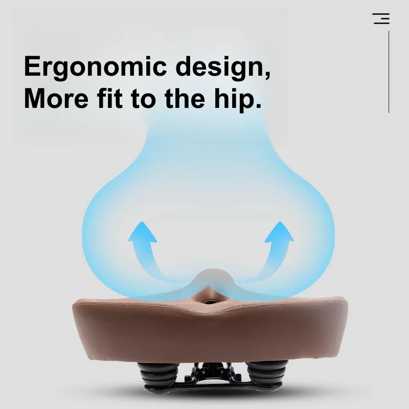 Удобное велосипедное седло большого размера мягкое полиуретановое