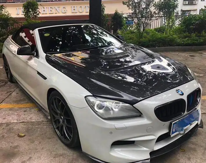 Стильный чехол FD из натурального углеродного волокна для переднего капота