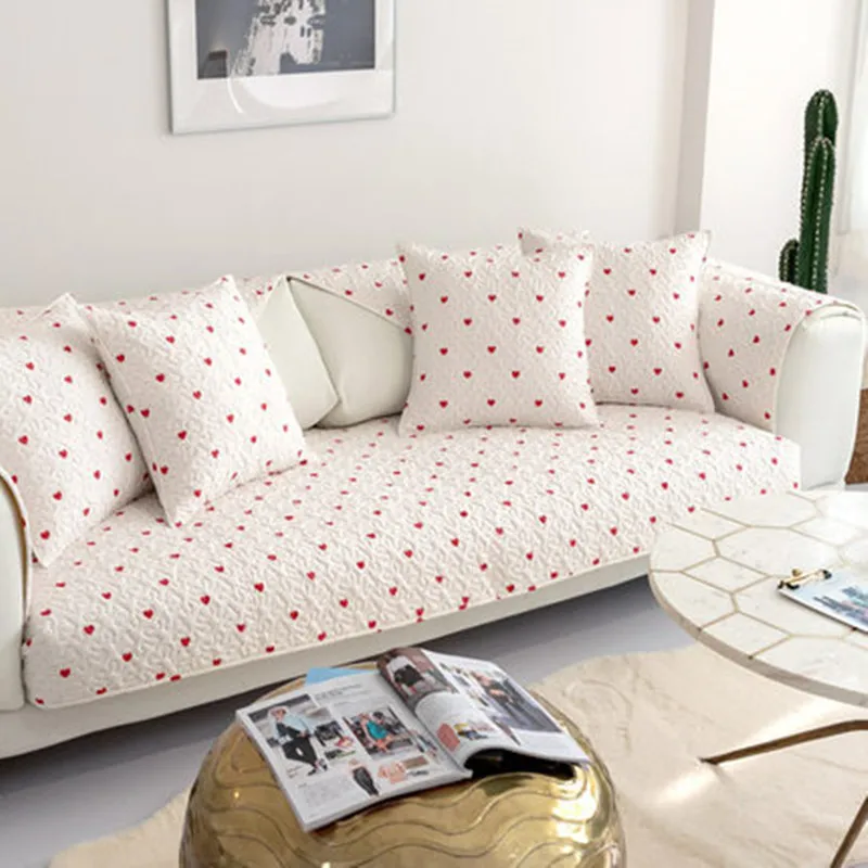 

All Cotton Fresh Twill Creative Four Seasons Universal Simple Living Room Non-slip Fashion Versatile Sofa Cover Backrest Towel