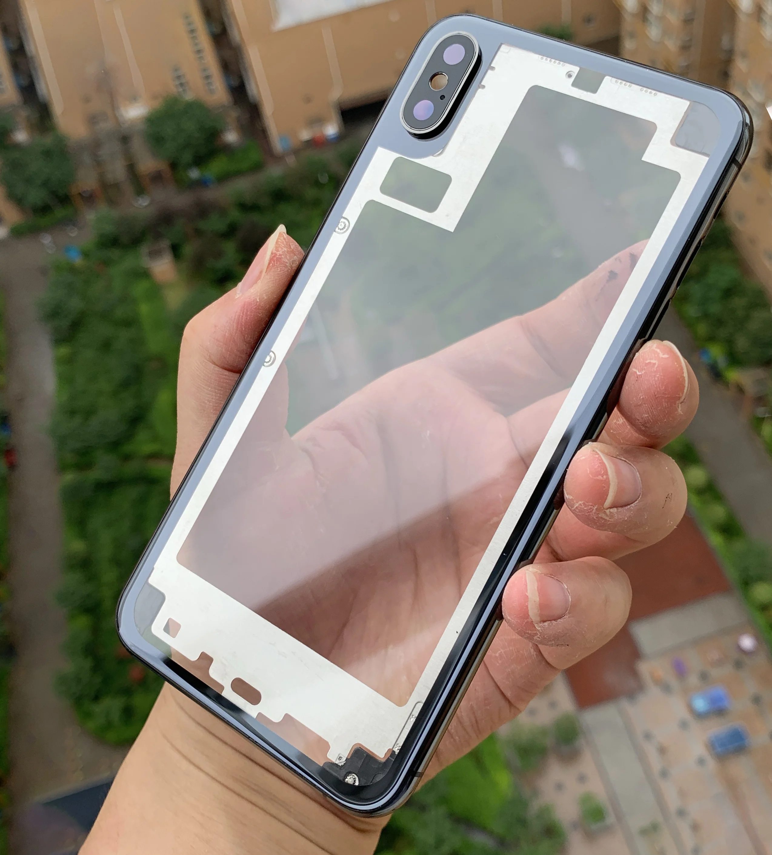 Фантастический прозрачный корпус Diy для iPhone XR, задняя крышка  аккумулятора и замена экрана для iPhone X,Xs,Xs Max. | AliExpress