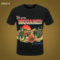 2022 new dsquared2 mens womens printed letters short sleeve streetwear pure cotton tee black white t shirt xxxl male clothing