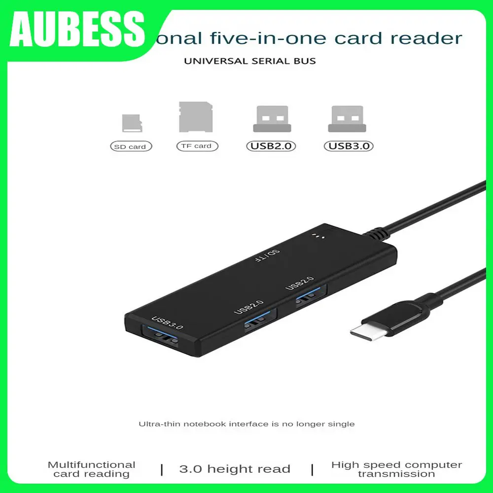 

Quick Heat Dissipation Sd Tf Card Reader Anti Slip And Durable Expansion Dock Expanding Sd/tf Card Slots With Multiple Ports Hub