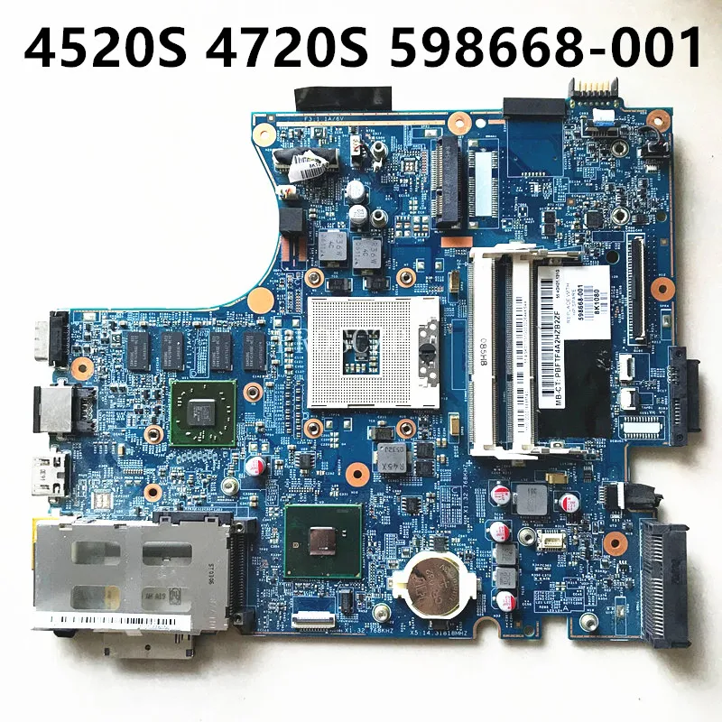 598668-001 598668-501 598668-601 High Quality Mainboard For Probook 4520 Laptop Motherboard H9265-4 48.4GK06.041 100%Full Tested