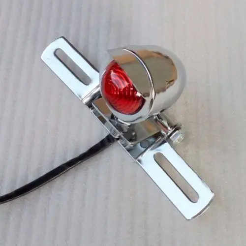 

Red Brake Running Tail Light Motorbike Cruiser Cafe Vintage Old School Bobber CB