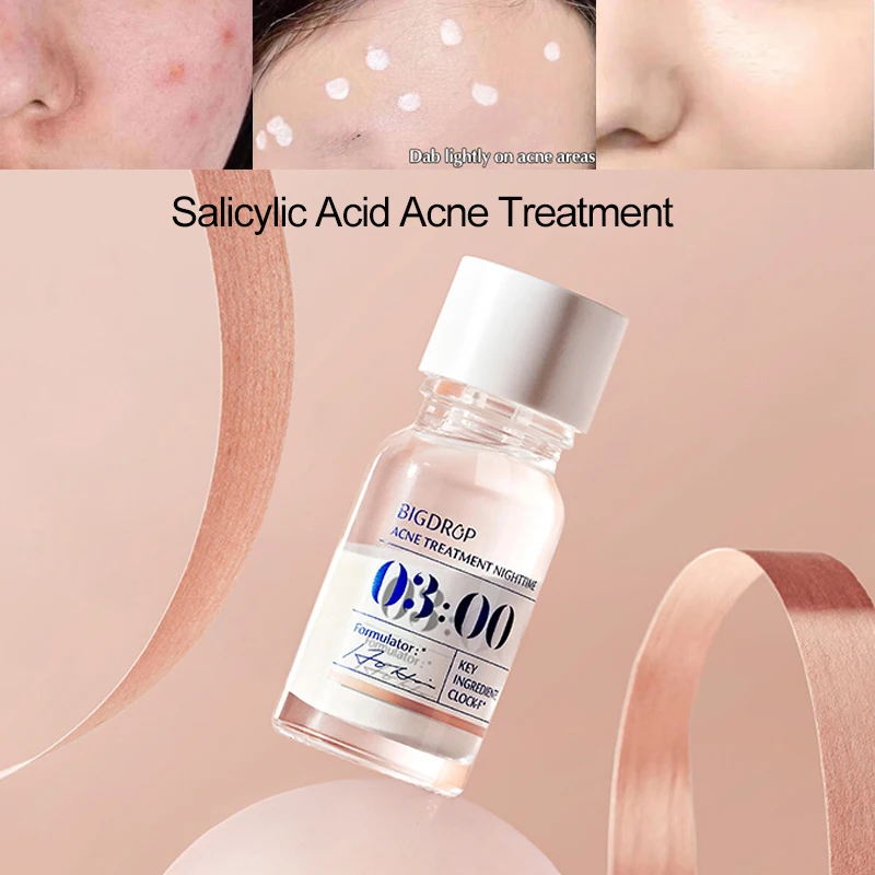 

Bigdrop 10ml Salicylic Emergency Acid Acne Treatment Face Serum Mask lighten red marks Serum