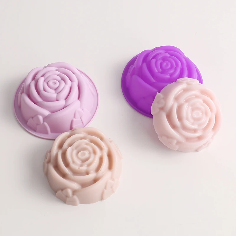 

MYUE Diy Handmade Soap Silicone Mold Homemade Bath Face Soap Cake Baking Aromatherapy Gypsum Candle Gift Mold Box 12g