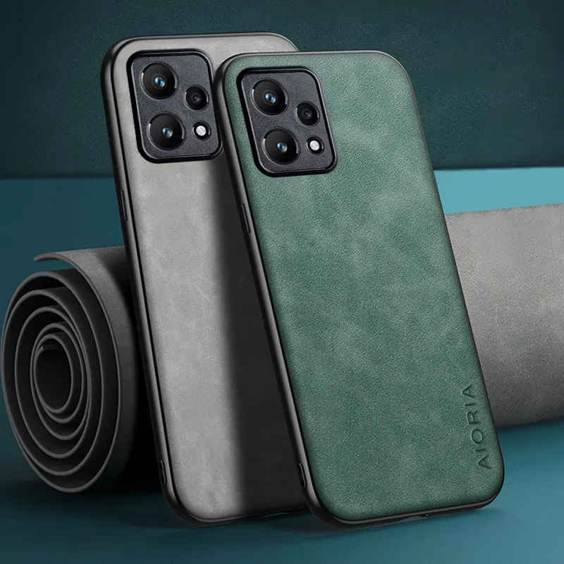 Роскошный чехол для телефона Oppo Realme 9 Pro Plus 9i 5G тонкий Премиум из искусственной