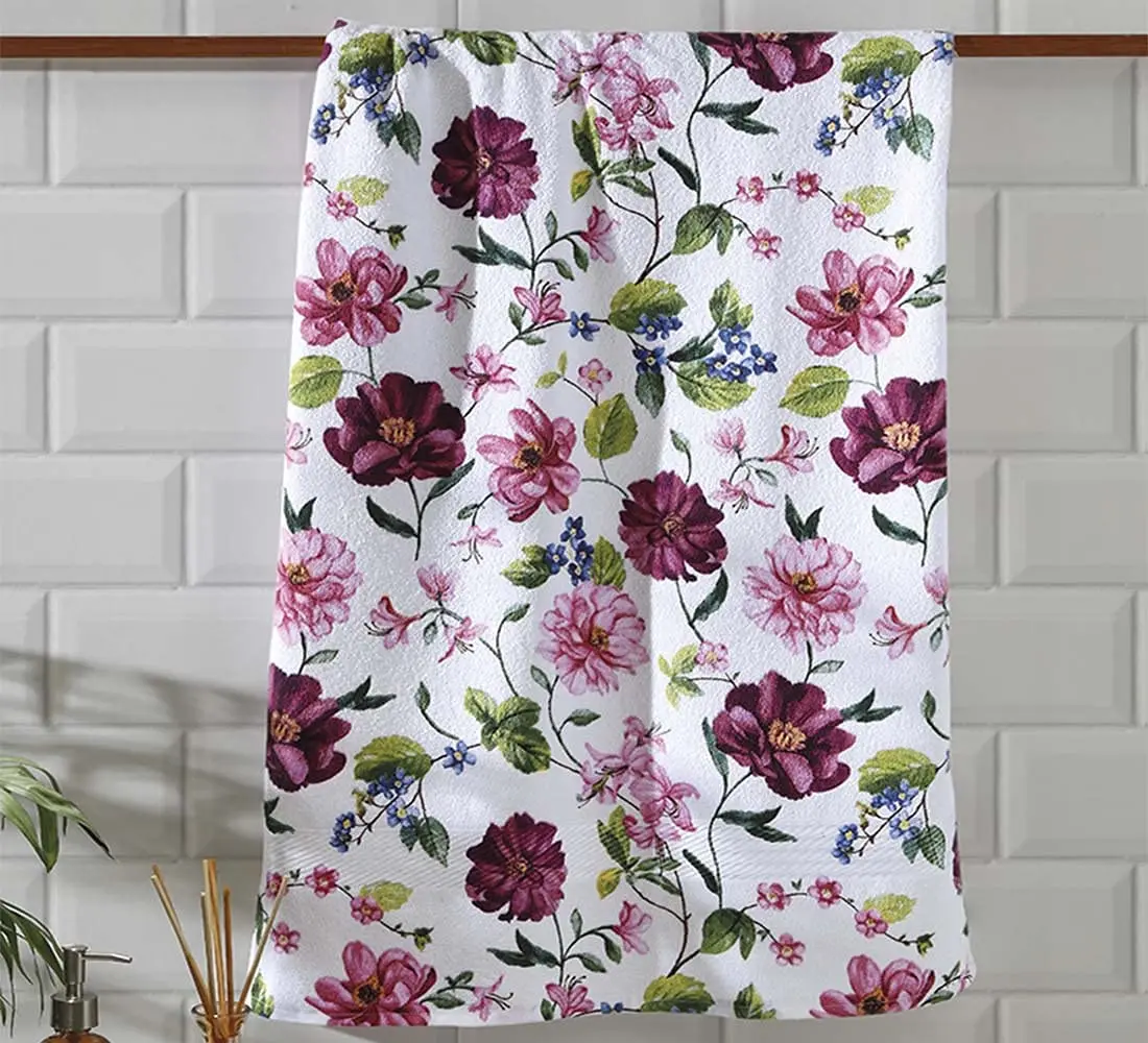 

Floral Print Jade Dohle Felt Bath Towel Microfiber Towels Bathroom Hotel Bath Towels For Thicken Soft Cleaning Hair Face