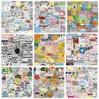 50100200400pcs non repeated inspirational phrases graffiti stickers waterproof luggage notebook waterproof removable stickers