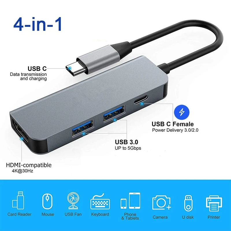 rankman type c to ethernet rj45 lan 4k hdmi compatible usb 3 0 c adapter for macbook samsung s20 dex xiaomi 10 vivo x70 tv ps5 free global shipping