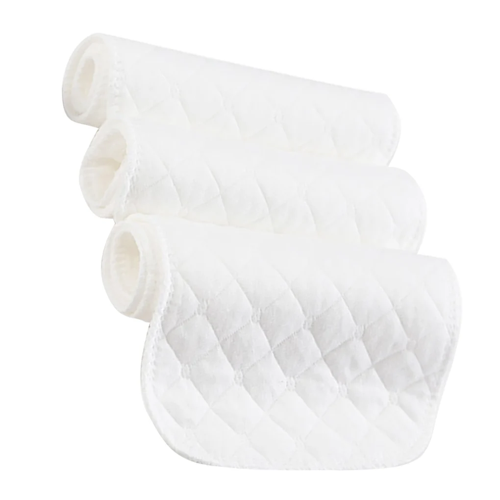 

10 Pcs Cotton Reusable Washable Breathable Washable Reusable Infant Diaper Baby For Baby Cloth Diapers Nappy 3/6 Layer