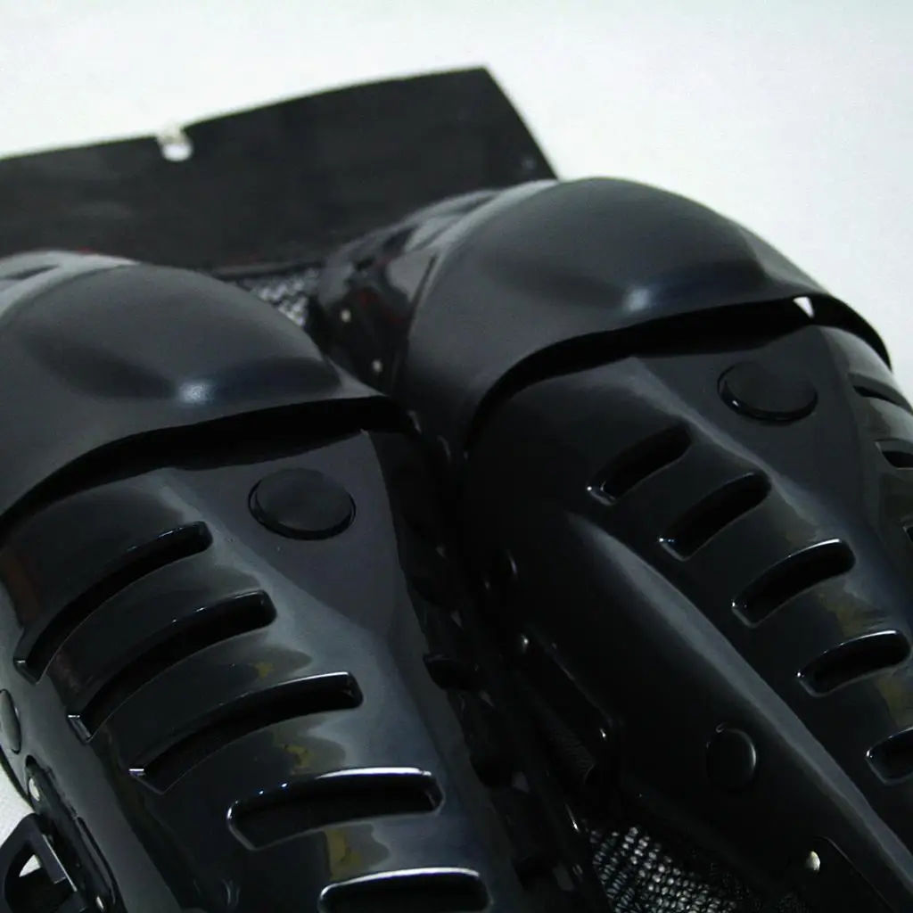 

Black Motorcycle Motocross Racing Knee Pads Protector Guards Gear
