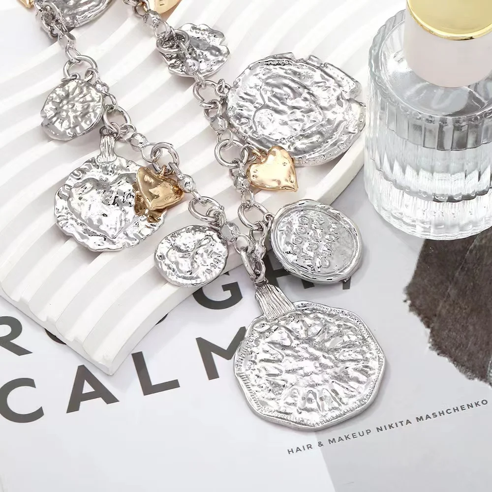 Роскошное ретро ожерелье с подвеской в виде значка неправильной формы форме