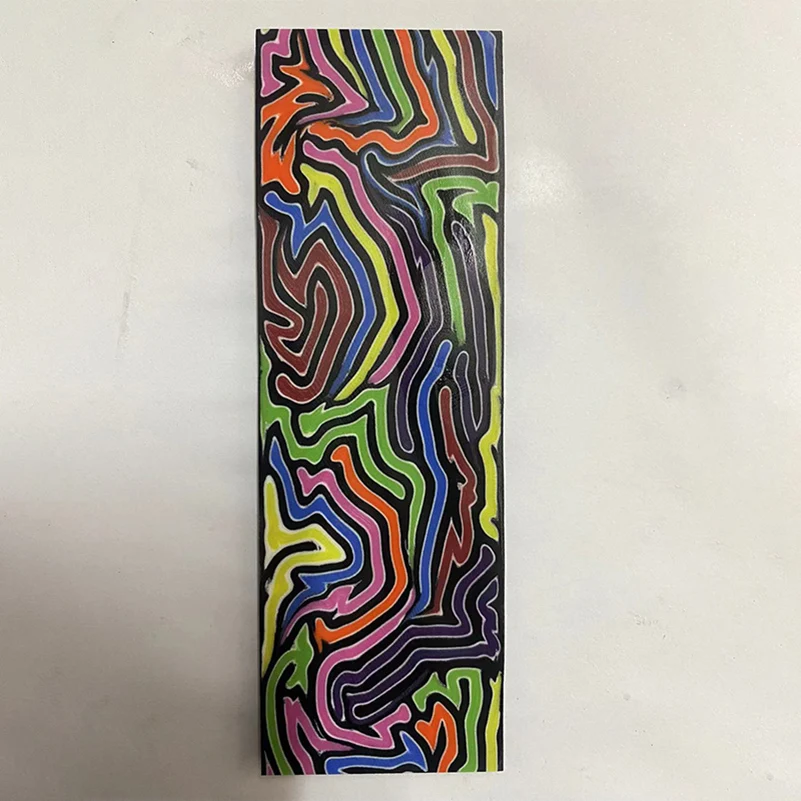 Новый 4 - ярдовый Дамаск Цветной геометрический рисунок G10 Нож Материал Ручка Весы