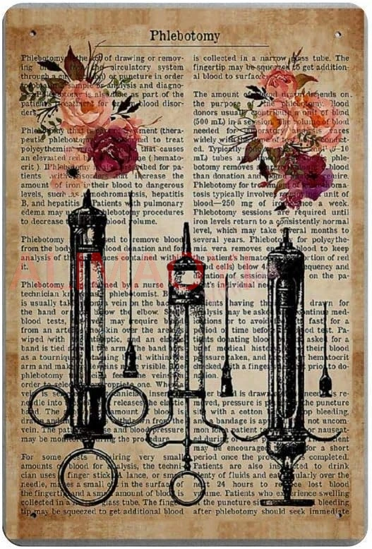 Bit SIGNSHM флеботомия мемы ретро металлическая жестяная вывеска доска плакат