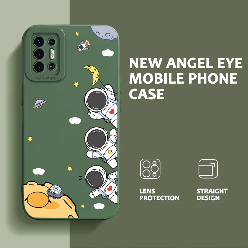 

Case for Tecno Pova 2 Spark 5 Air 6 Air Spark 6 GO Spark GO 2020 Spark 7 7T Galactic Astronaut Phone Case Black and White