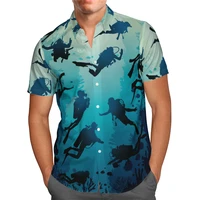hawaii shirt beach summer diving hawaiian shirt 3d printed mens shirt women tee hip hop shirts cosplay costume 04