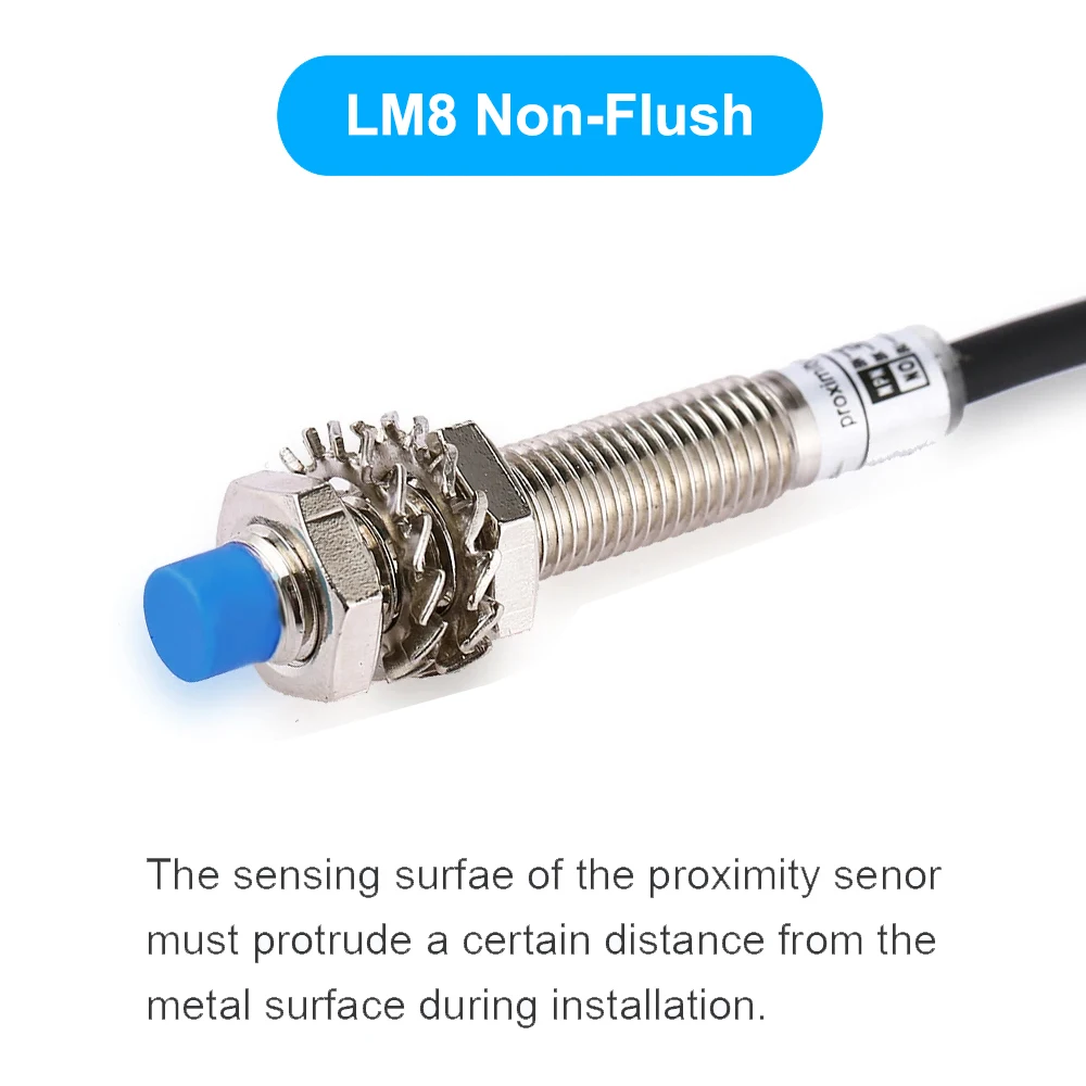 

Индуктивный бесконтактный выключатель LM8 серии Sn:1/2 мм 6-36VDC / 90-250VAC Силовые транзисторы NPN PNP НЗ LJ8A3-1-Z/BX датчик приближения