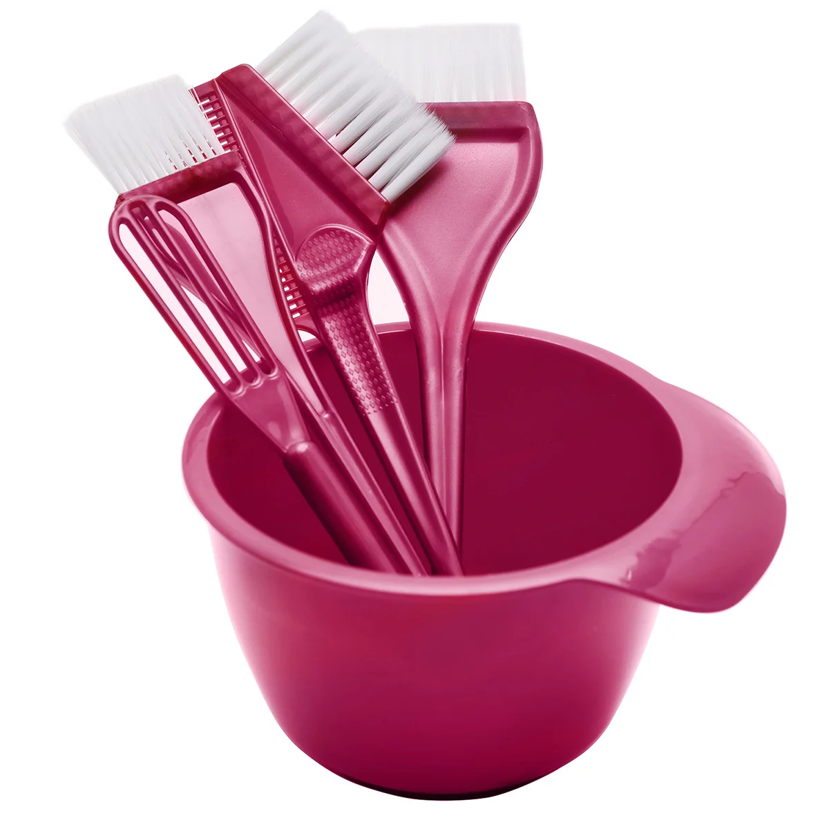 

Hair Coloring Dye Color Bowl Tint Mixing Kit Comb Brush Dyeing Applicator Brushes Tools Tool Highlight Salon Home Cream Set